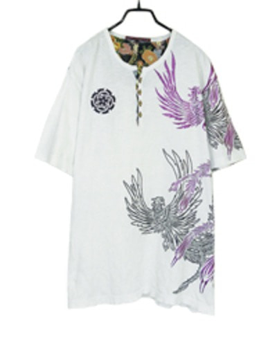 abilitybarn Japanese pattern print t-shirt