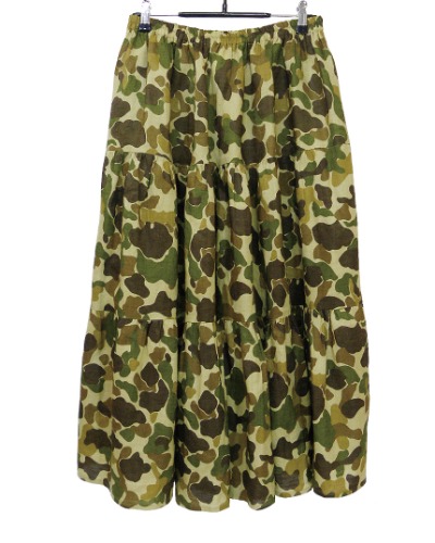 made in USA Rockmount Linen Camo Skirt