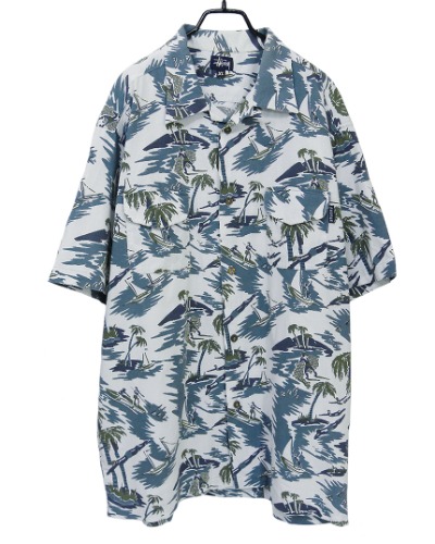 made in USA STUSSY Hawaiian Shirt