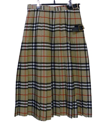 Burberrys wool wrap skirt