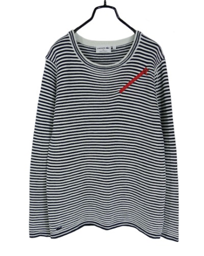 made in france lacoste cotton knit