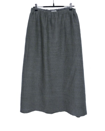 Plantation wool long maxi skirt