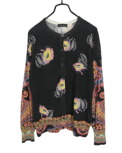 made in italy ETRO silk cashmere knit cardigan