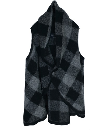 made in italy Mac&amp;Co Long open knit vest