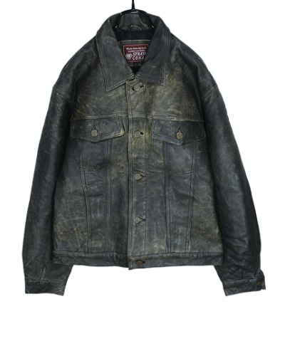 strath conar vintage leather jacket