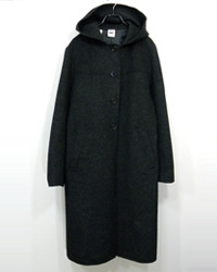 DKNY hood long coat