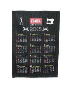 EDWIN denim calendar