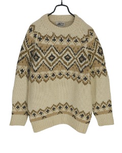 80s VINTAGE Lord Byron ( Nordic wool knit)