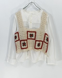 Authentic lowrys farm (blouse vest set)